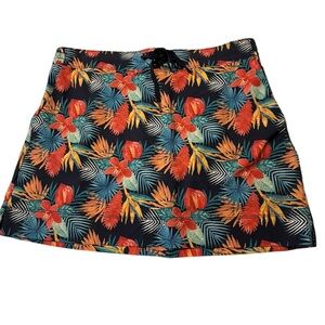 Speedo Dark Navy and Multicolor Swim Skort